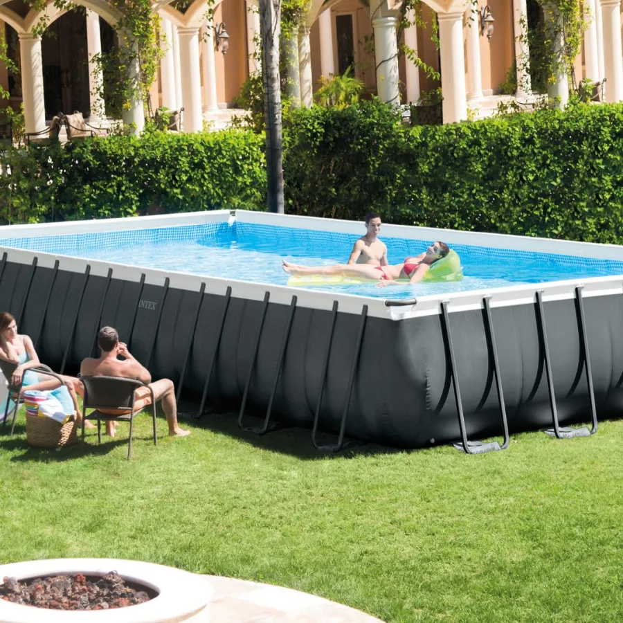 Intex above ground pool fence best sale