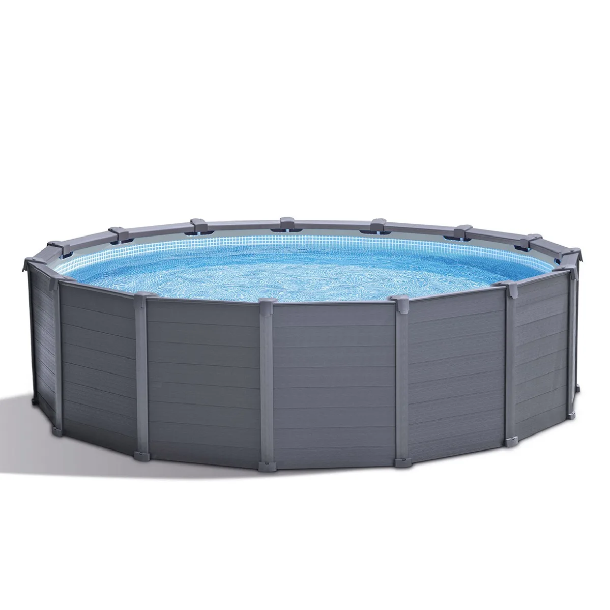 Intex Graphite Panel Pool Round - 15ft