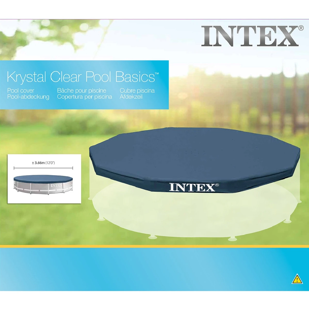 Intex Metal Frame Pool Cover- 12ft