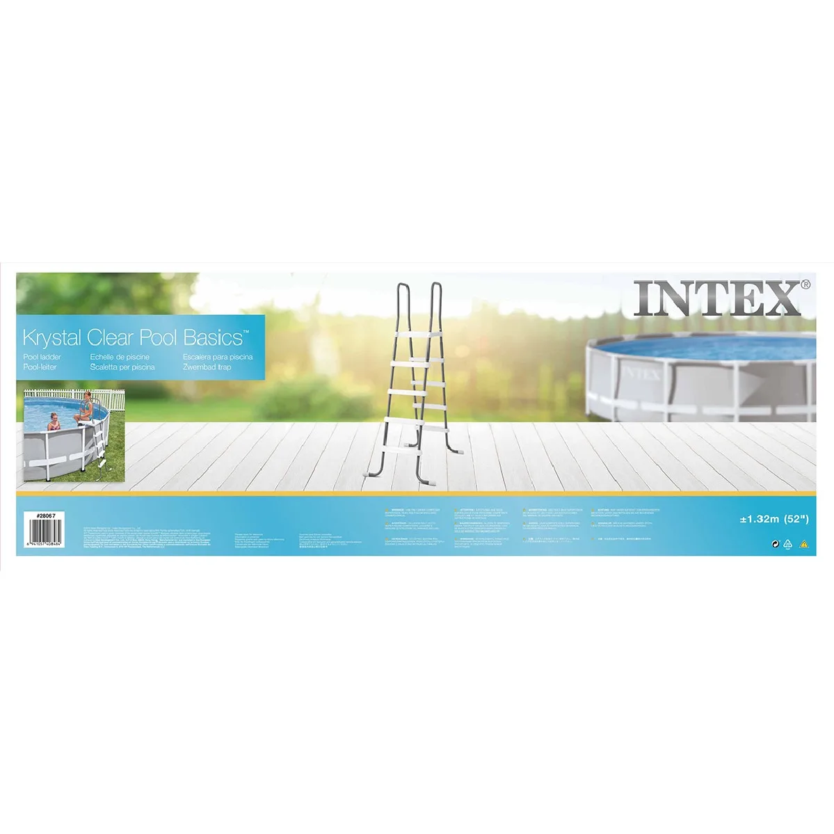 Intex Pool Ladder - for up to 1.3m high pools