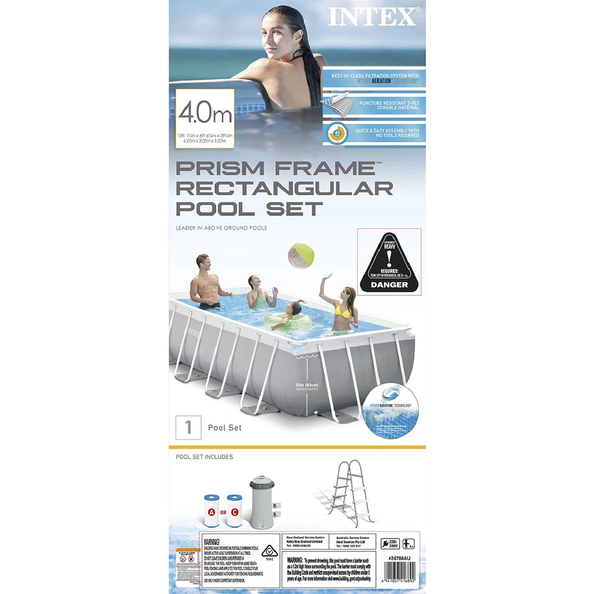 Intex Prism Frame Pool Rectangular - 13ft