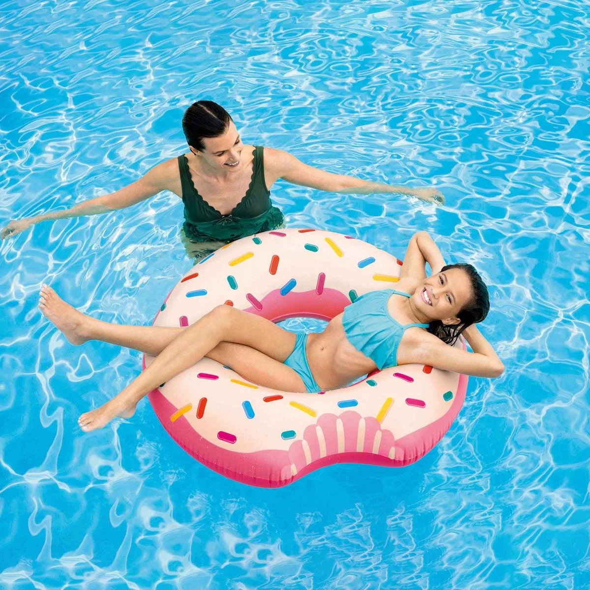 Intex Rainbow Donut Swim Ring