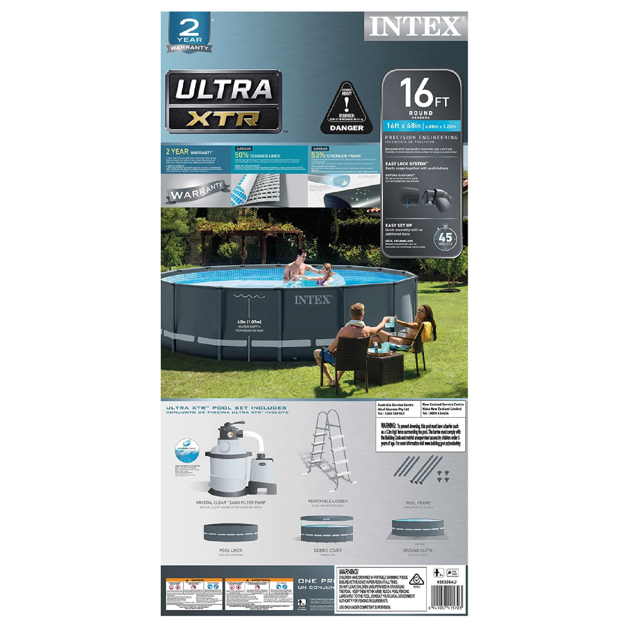 Intex Ultra XTR Frame Pool Round - 16ft