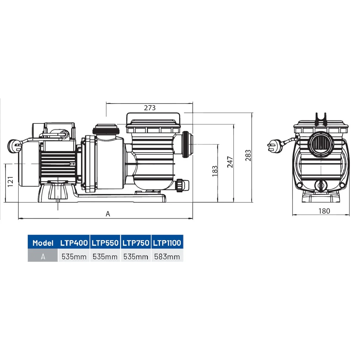 Onga LTP1100 -1.5HP Pool Pump