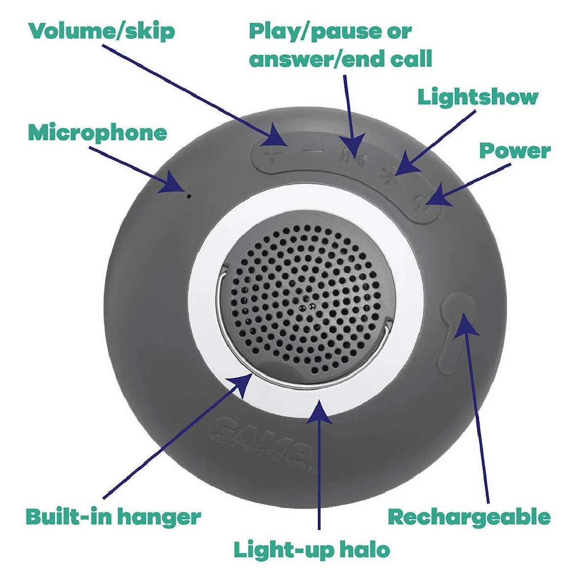 Rechargeable Bluetooth Underwater Pool Light Show and Speaker