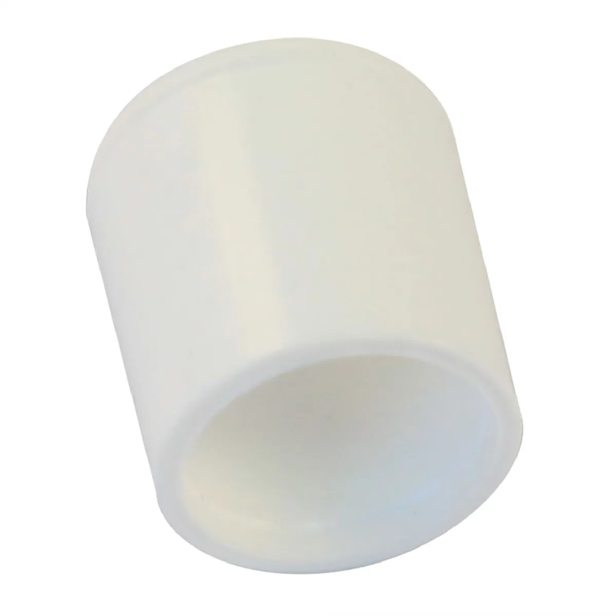 Round Plastic Chair Tip - White