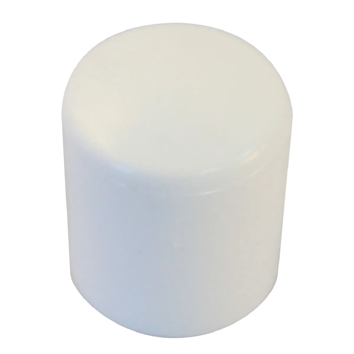 Round Plastic Chair Tip - White