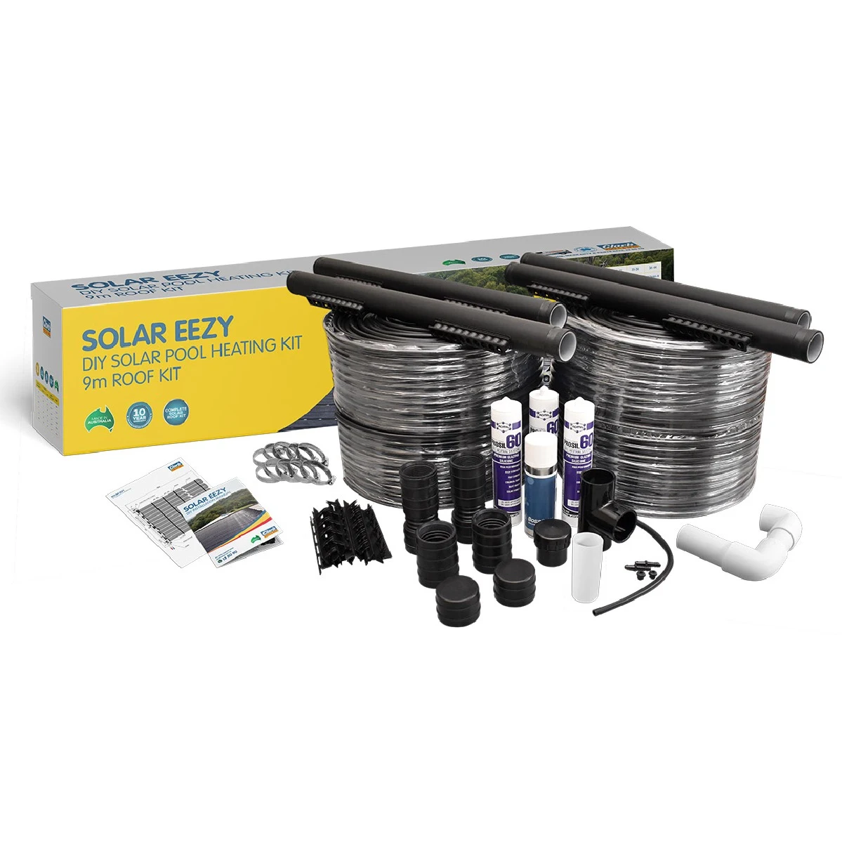 SOLAR EEZY POOL HEATING KITS FOR 9M ROOF SE012-9 SUITS 0-12SQM POOL