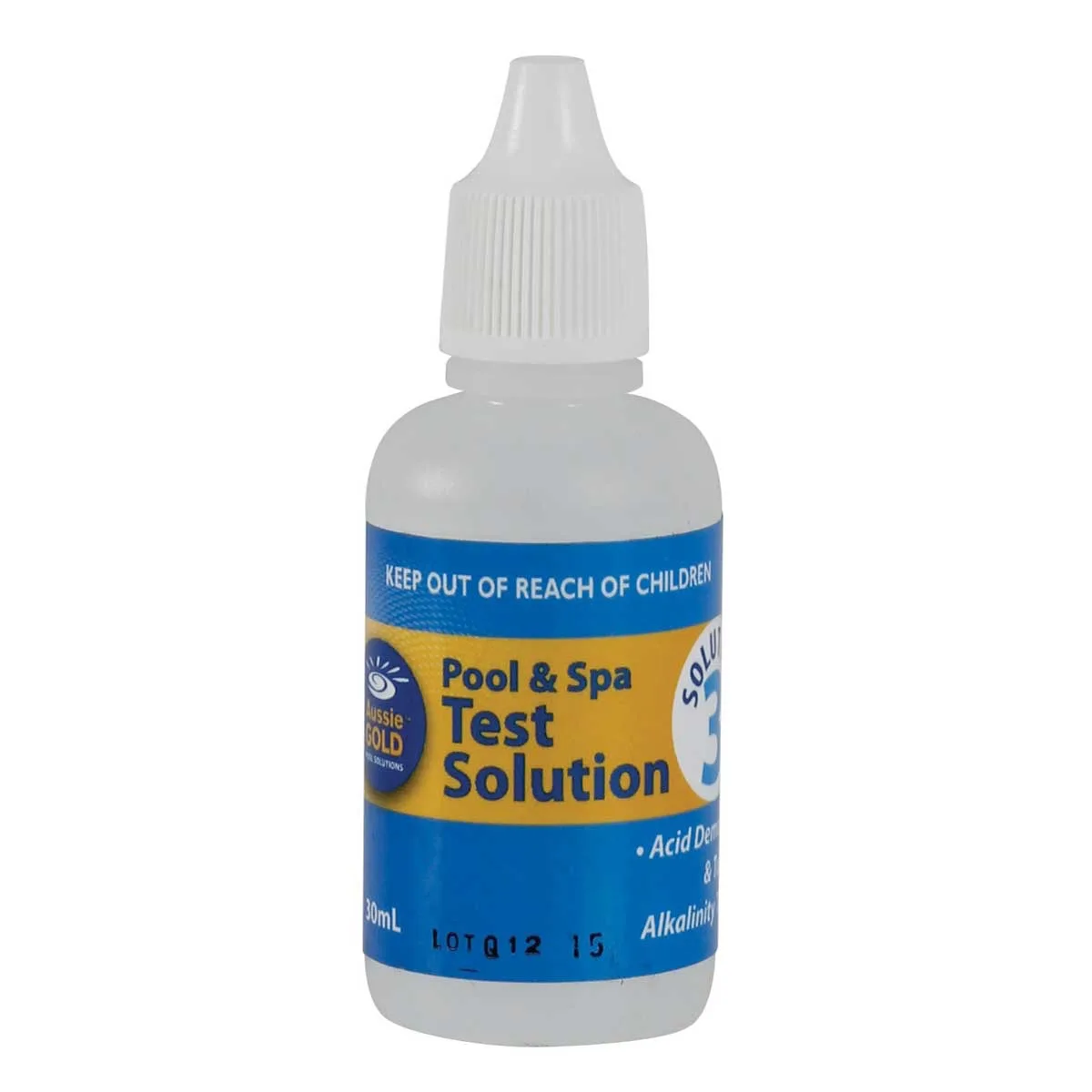 Test Solution No 3 30ml Acid Demand Aussie Gold