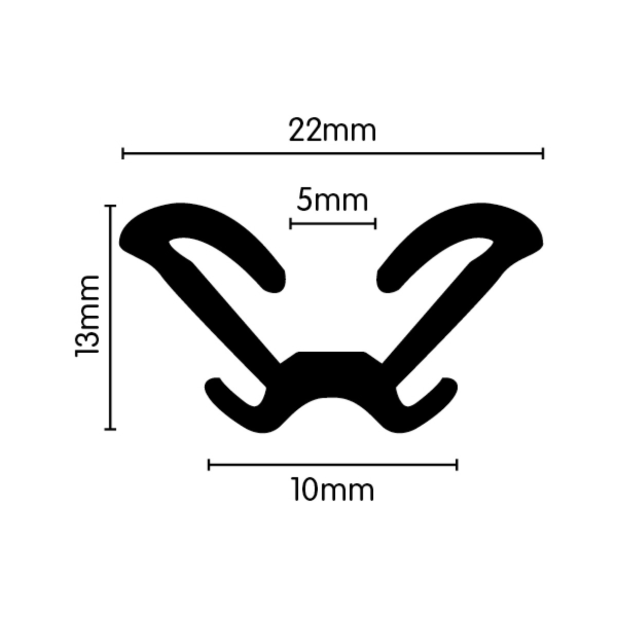 Bailey Channel (Holden Torana) - 13mm x 22mm