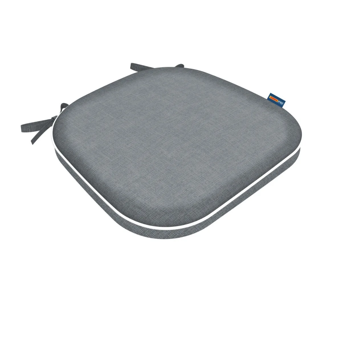 U-Shaped Designer Chair Cushion Grey