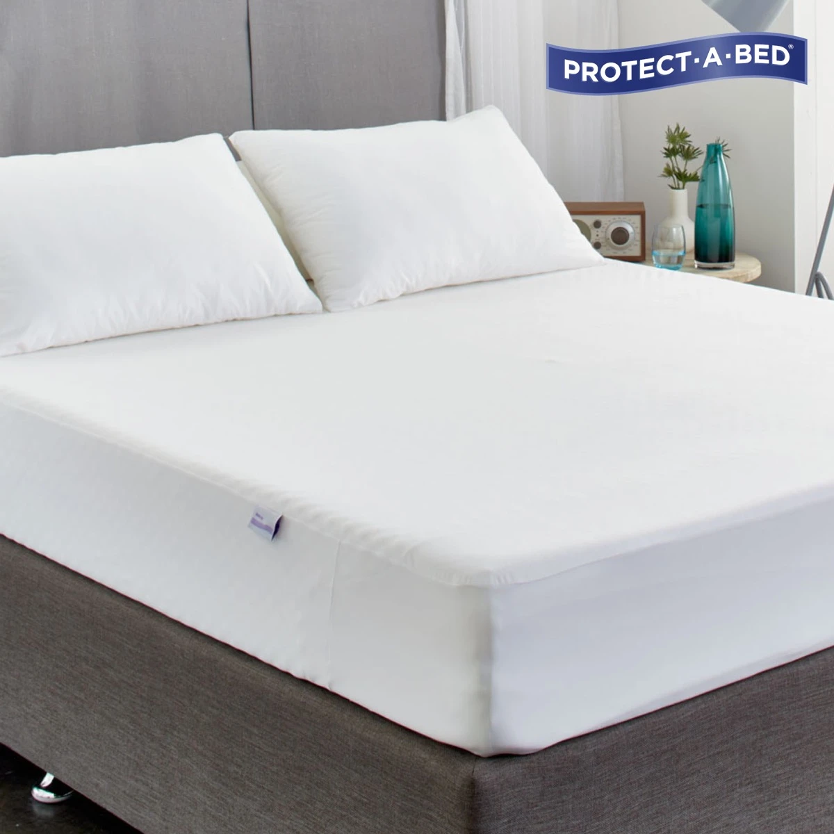 Bamboo Fitted Mattress Protector Double