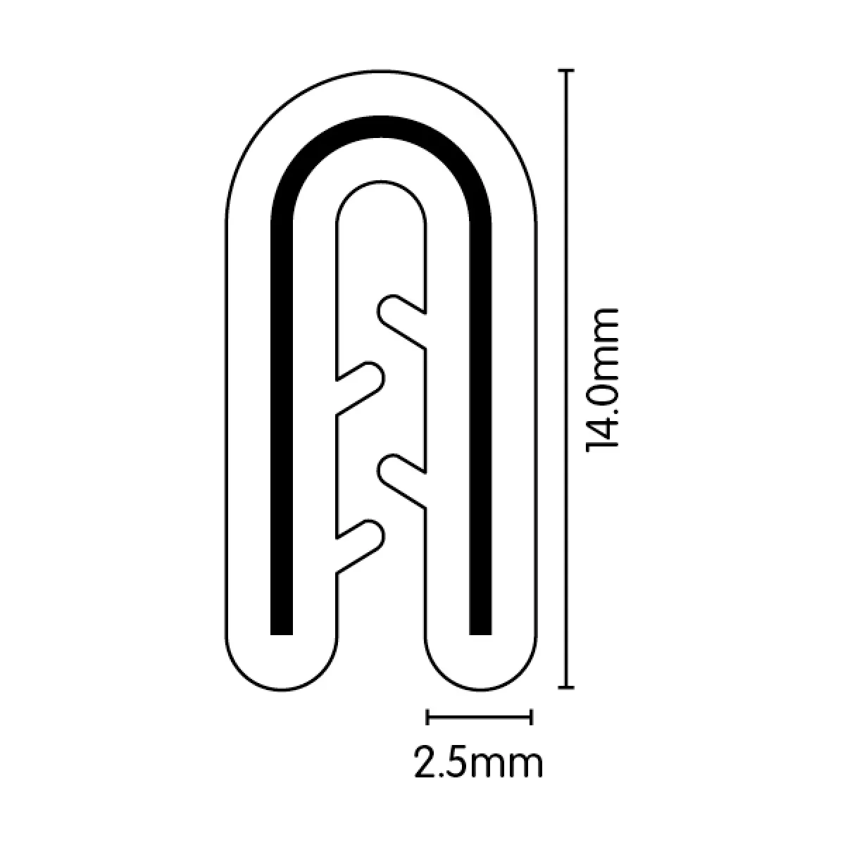 Universal Pinchweld 14mm x 7mm