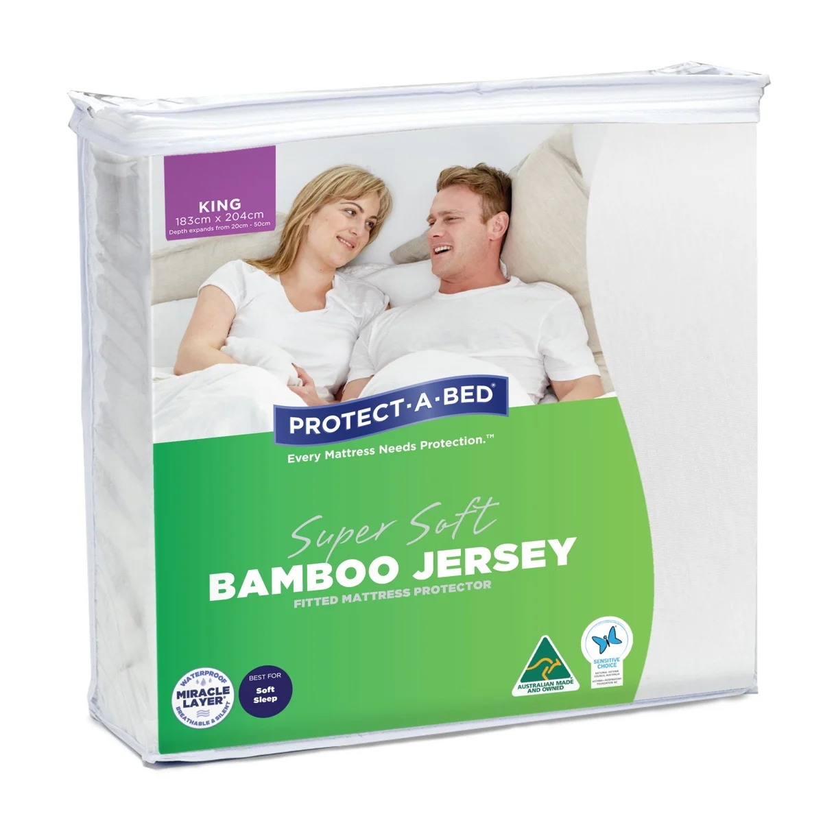 Bamboo Fitted Mattress Protector King