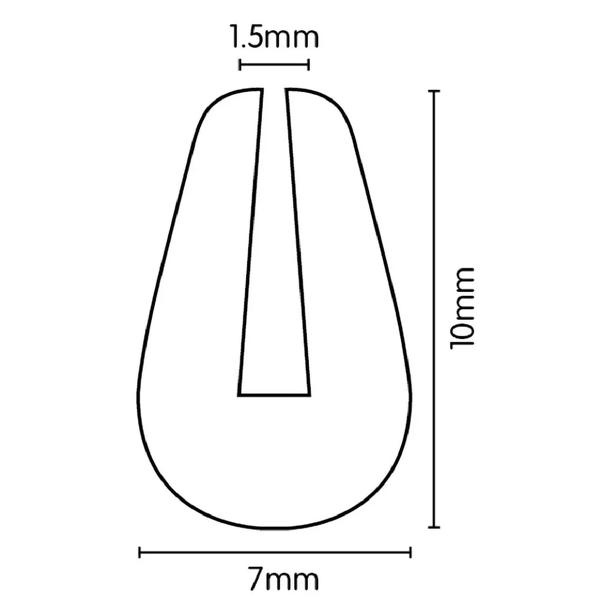 Weather Strip U Channel 1.5mm x 10mm