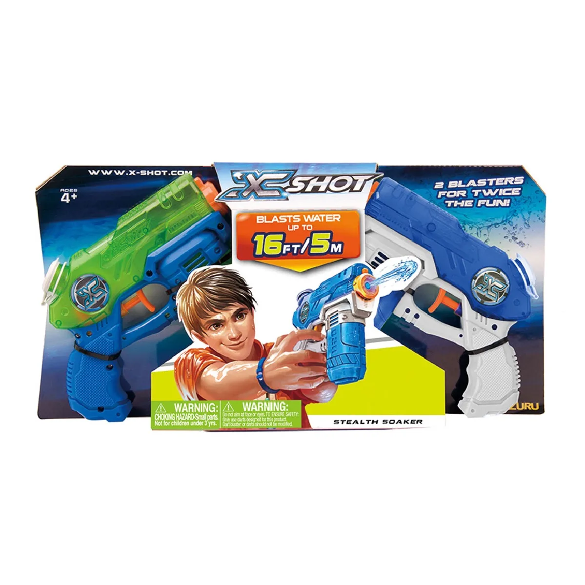 XShot Stealth Soaker Water Pistol Twin Pack