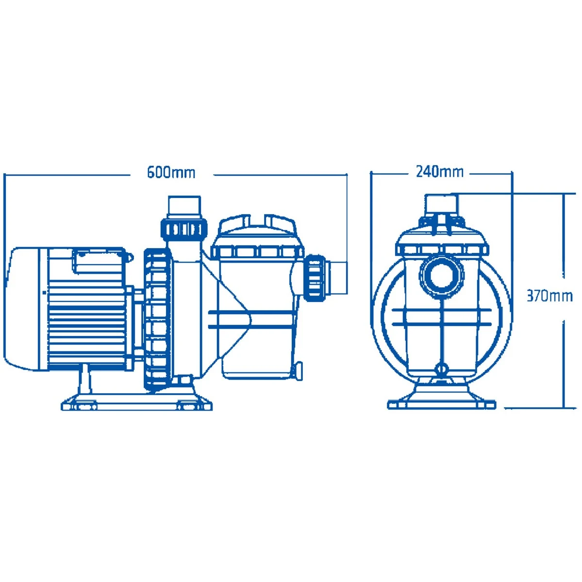 Zodiac Titan ZTS100 - 1.0HP Pool Pump