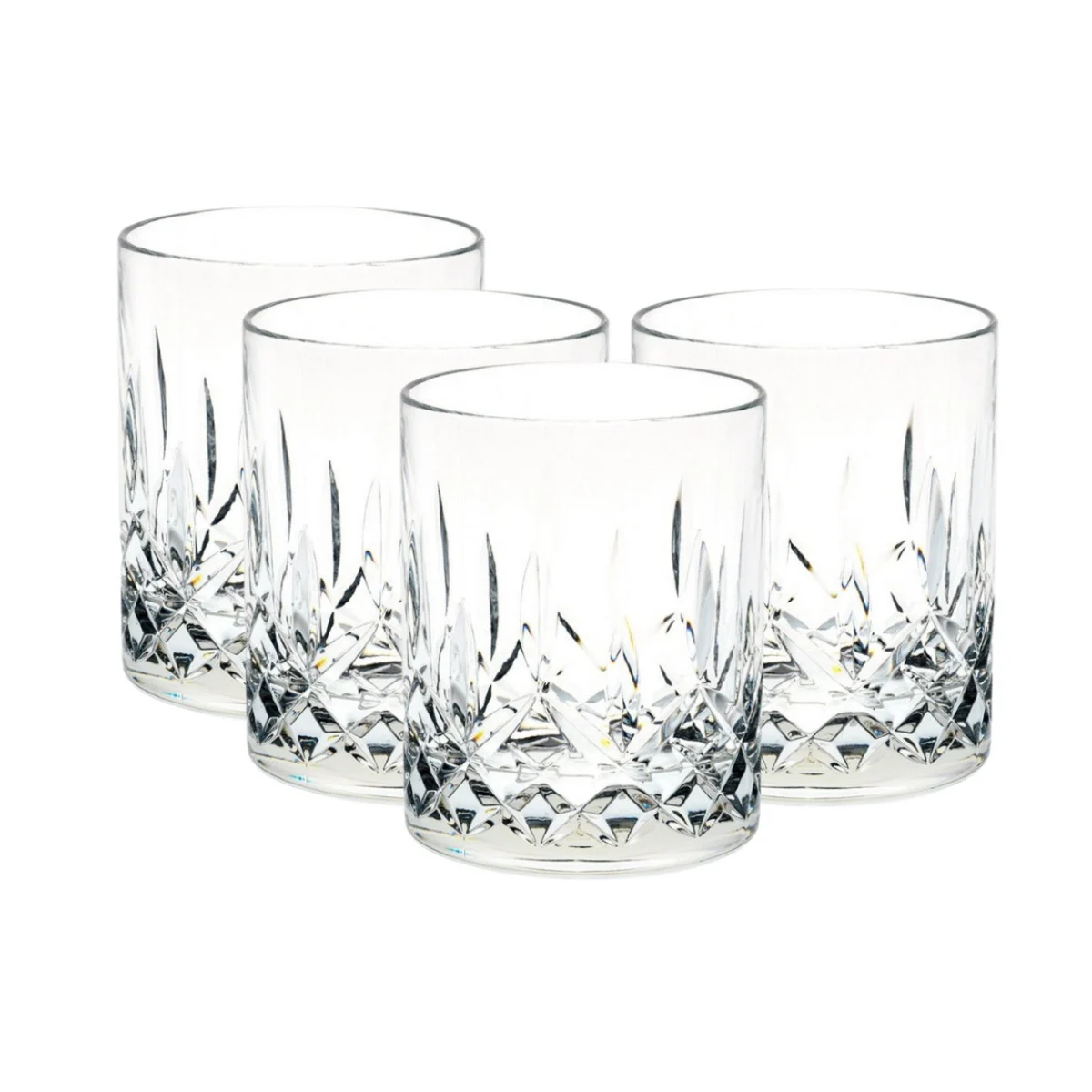 Unbreakable Diamond Cut Old Fashion Drinkware 295ml - Set of 4