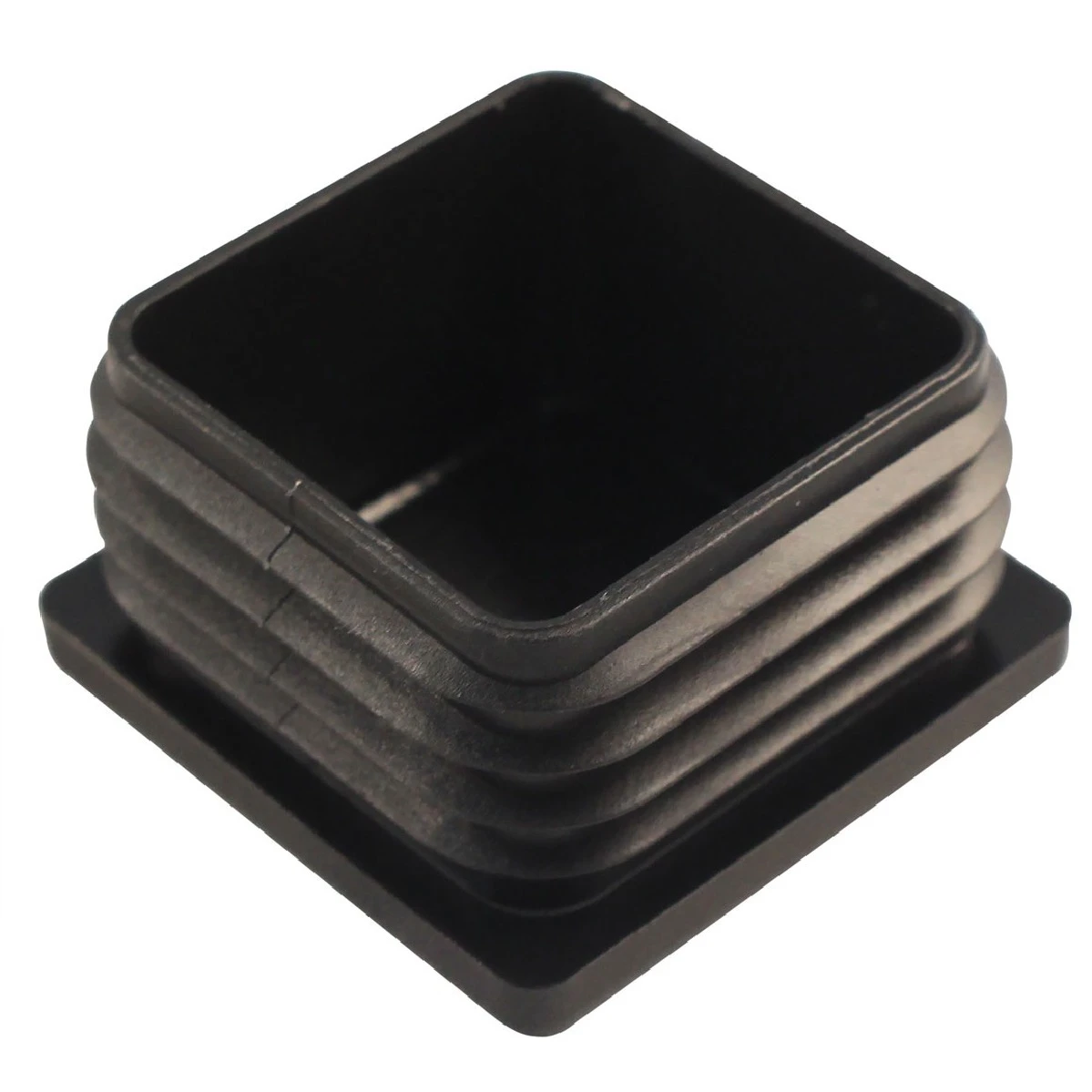 Square Plastic Internal Tube Insert - Black 13mm