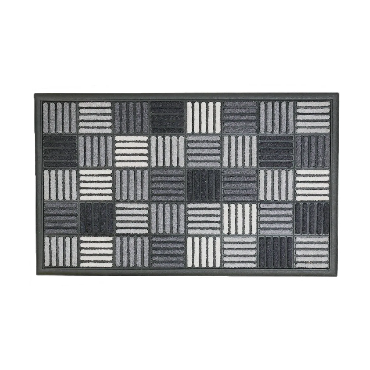 Clark Rubber Scrape N' Sorb Mat Large Grey Squares