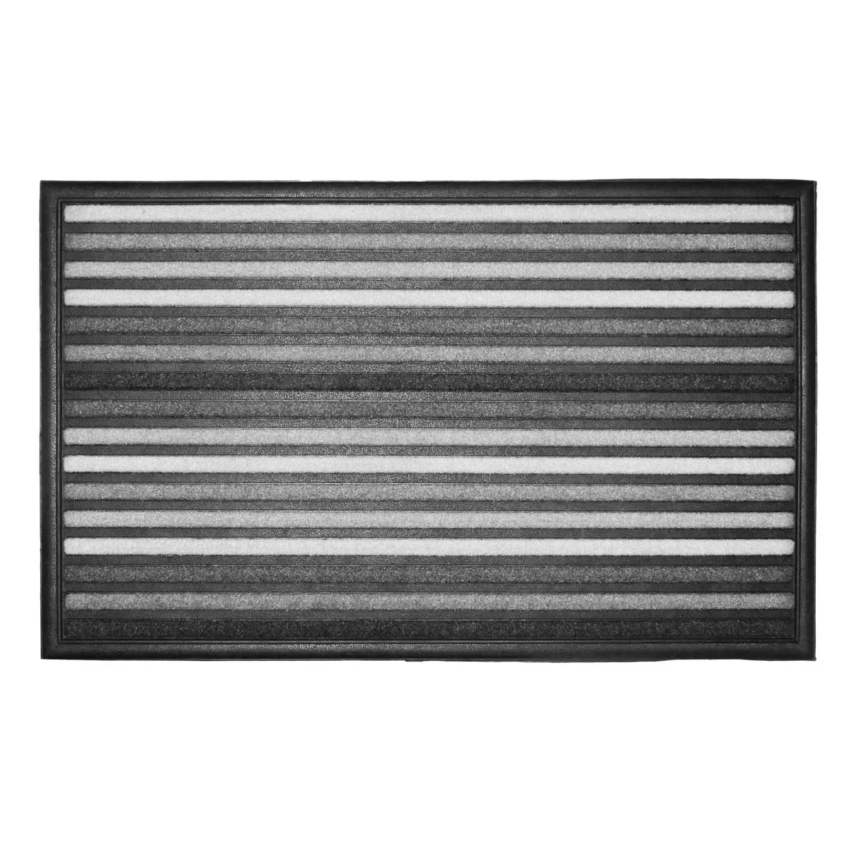 Clark Rubber Scrape N' Sorb Mat Medium Grey Stripe