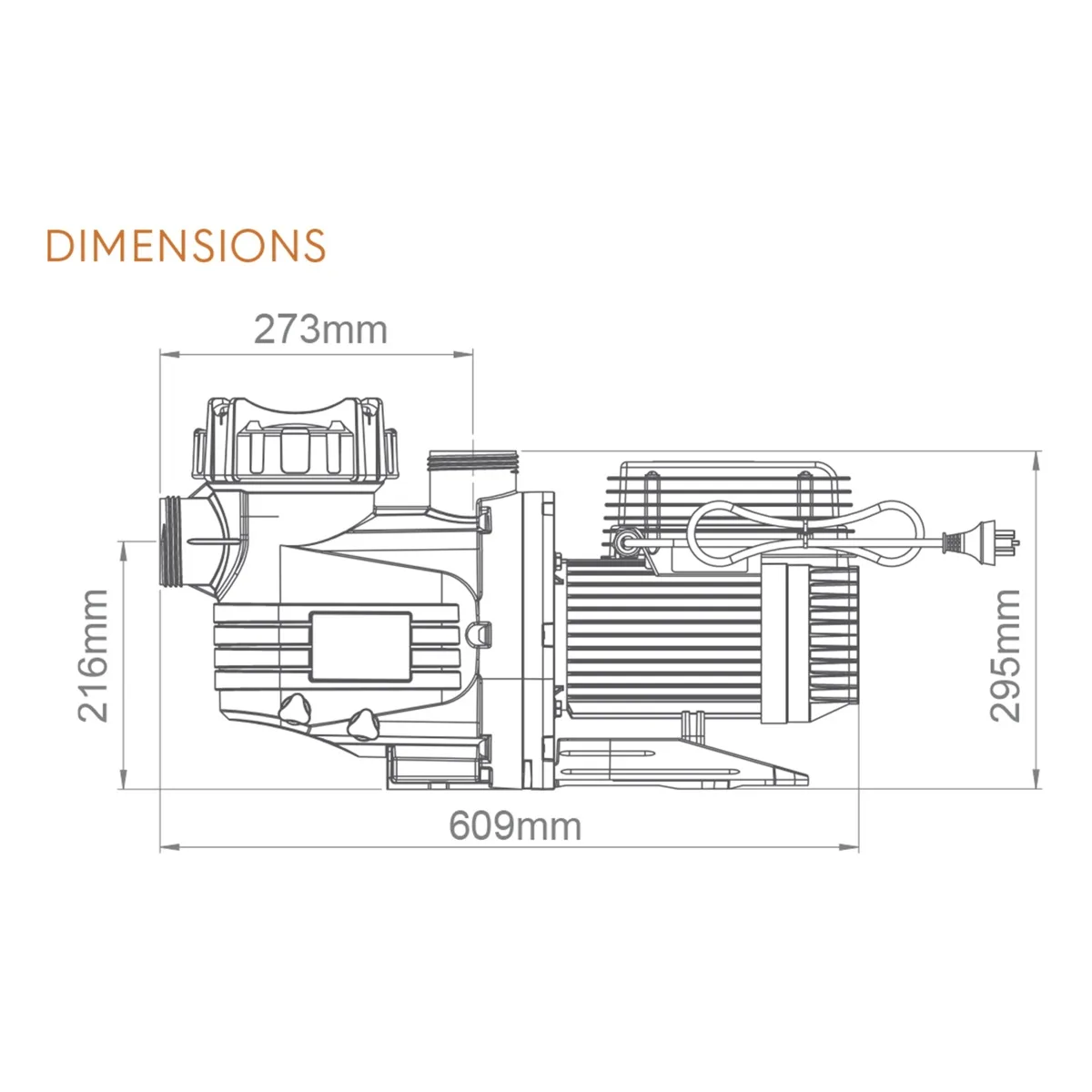 AstralPool CTX280C - 1.0HP Pool Pump