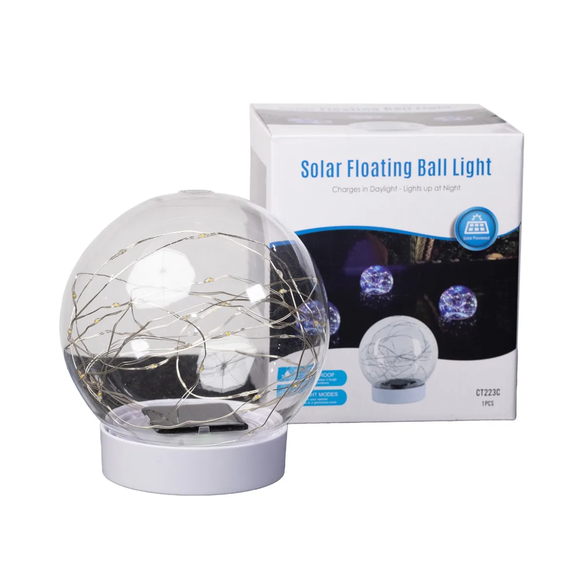 Solar Powered Floating Multi-colour Pool Light String Ball