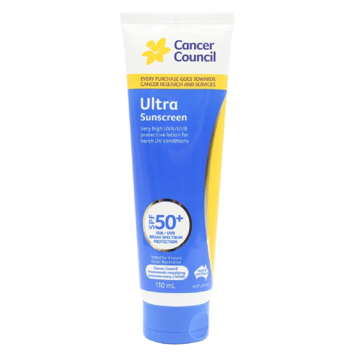 Cancer Council Ultra Sunscreen SPF50+ 110ml