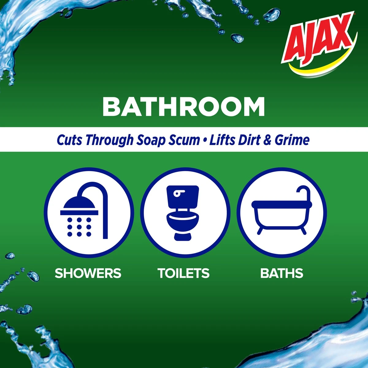 Ajax Spray N Wipe Bathroom Cleaner 500ml