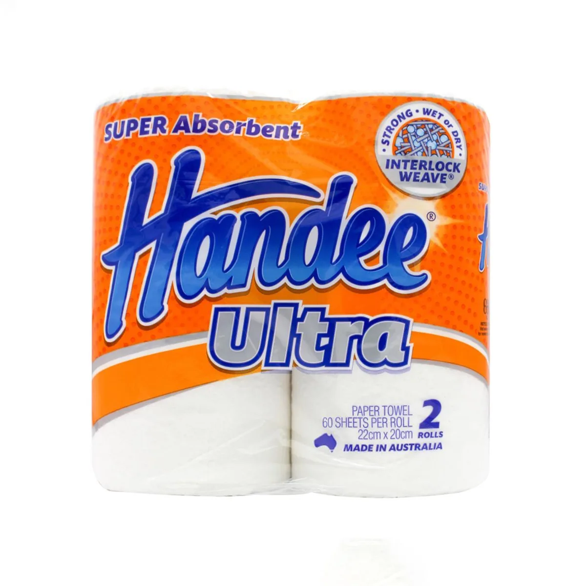 Handee Ultra Paper Towel 60 Sheets 2pk