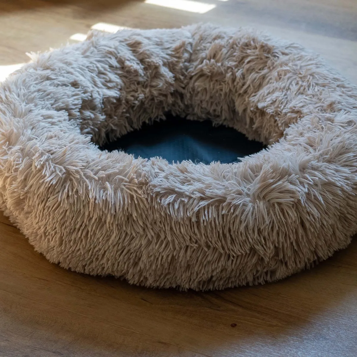 Donut Faux Fur Pet Bed Small