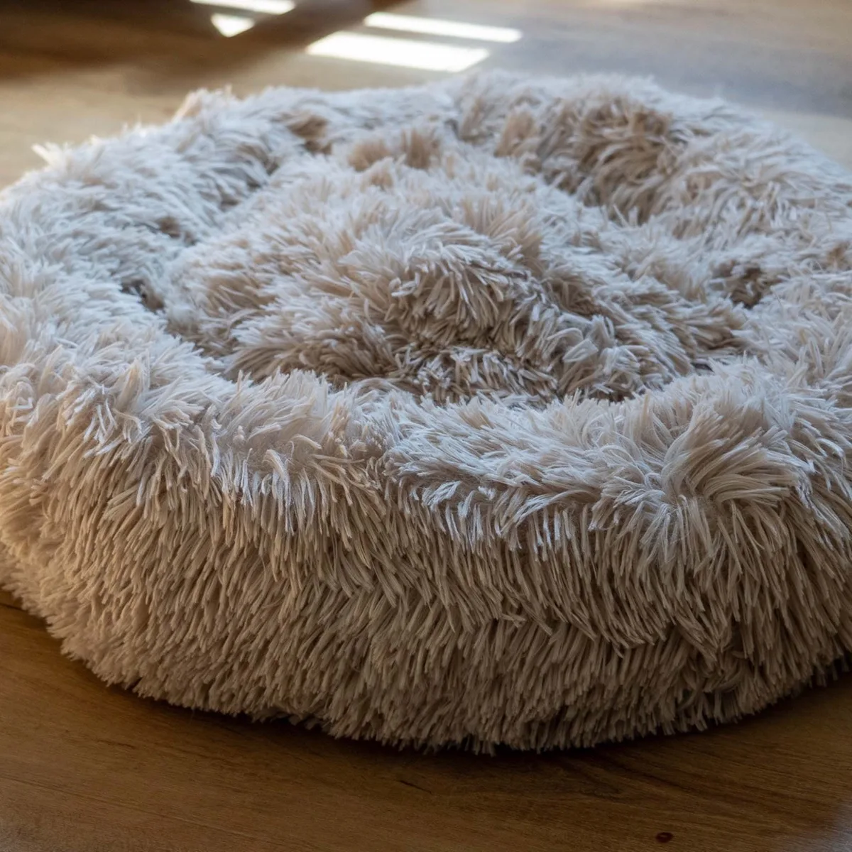 Donut Faux Fur Pet Bed Small