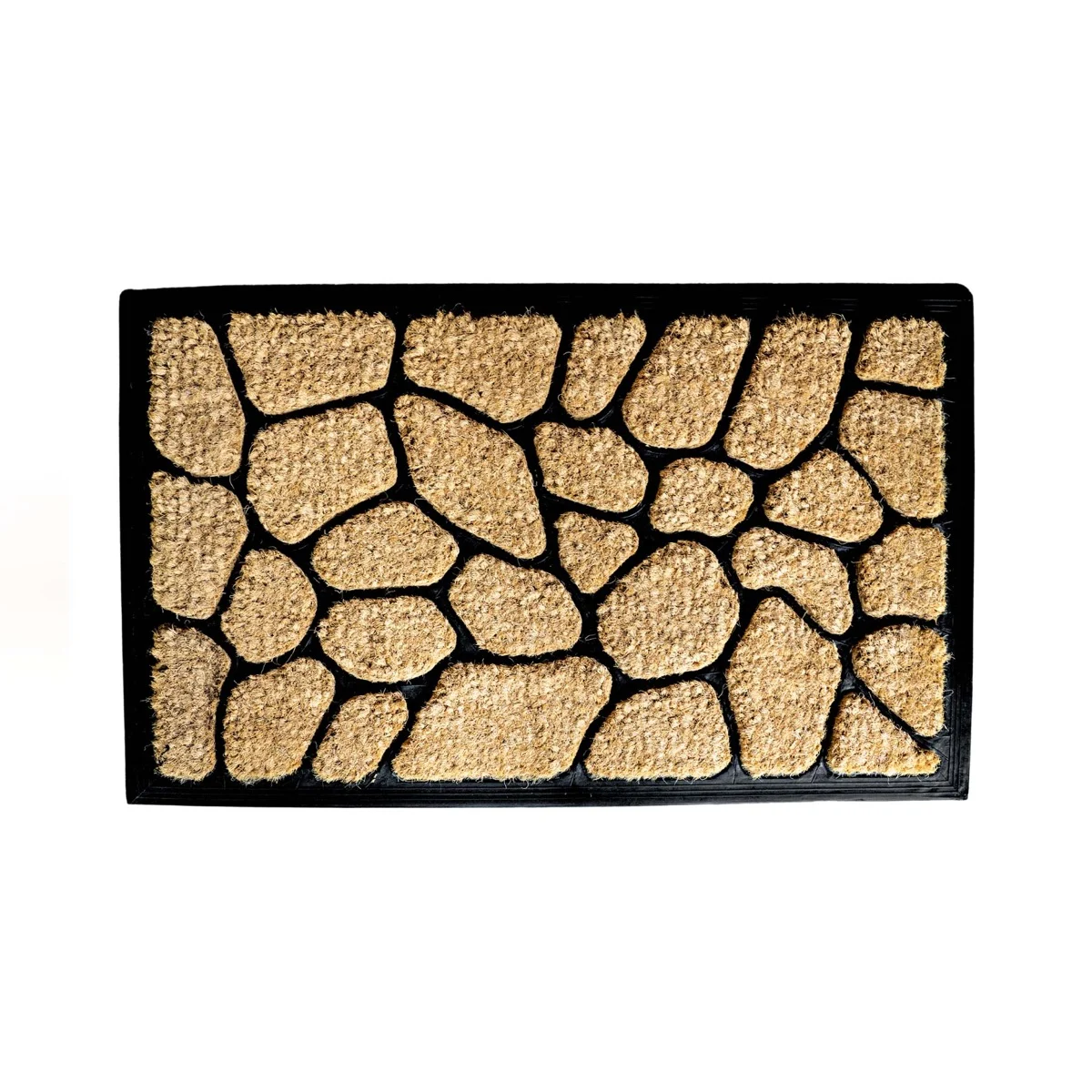 Clark Rubber Coir Brush Mat - Stone