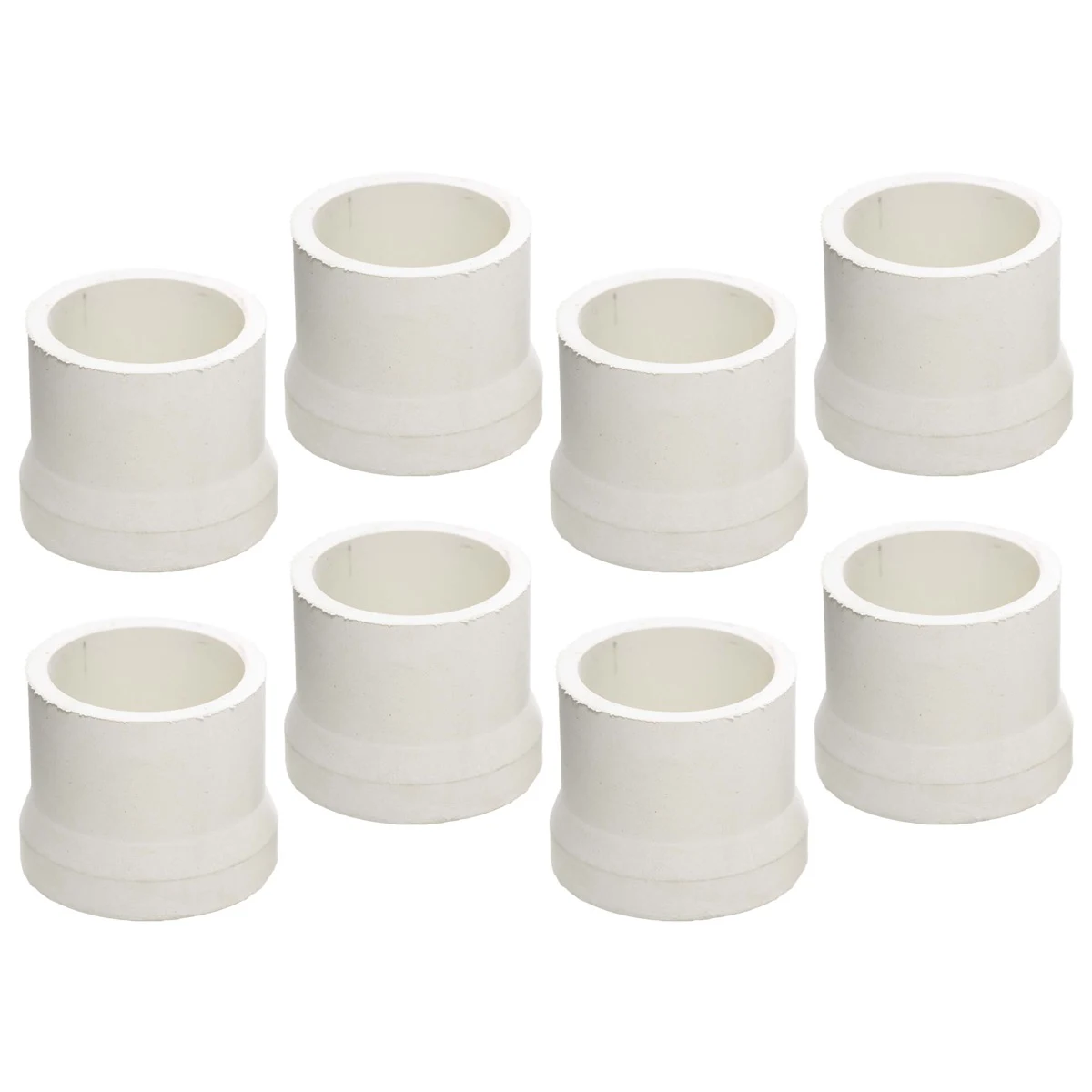 Rubber Chair Tip 8 Piece Bundle - White 6mm