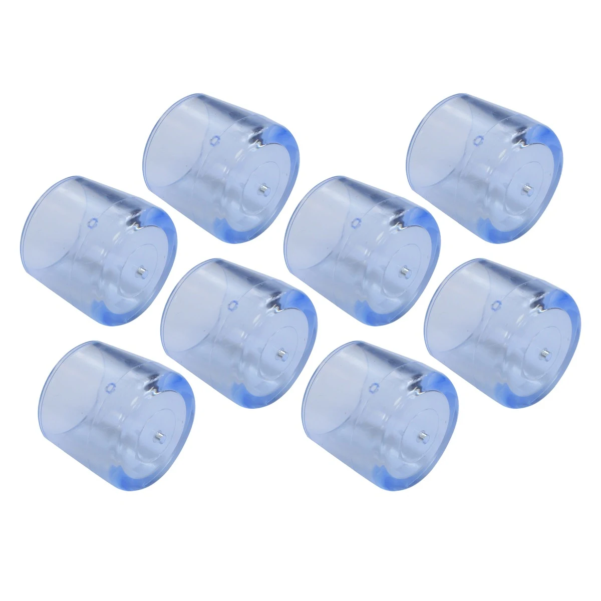 Clear PVC Premium Chair Tip 8 Piece Bundle 13mm