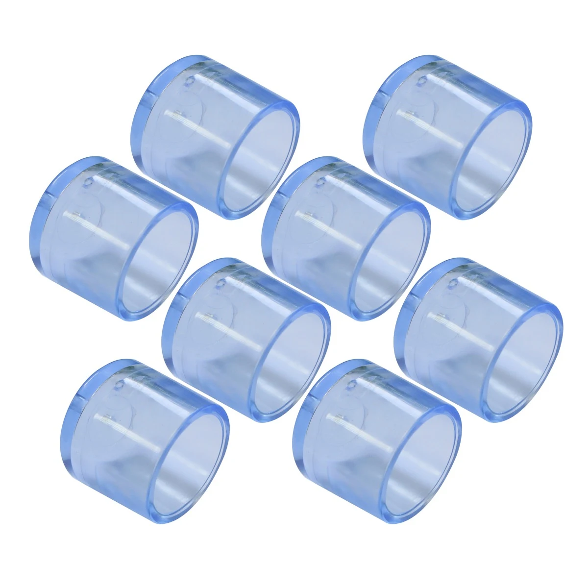 Clear PVC Premium Chair Tip 8 Piece Bundle 13mm