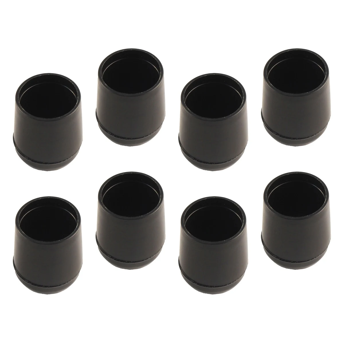 Heavy Duty Round Plastic Chair Tip 8 Piece Bundle 19mm