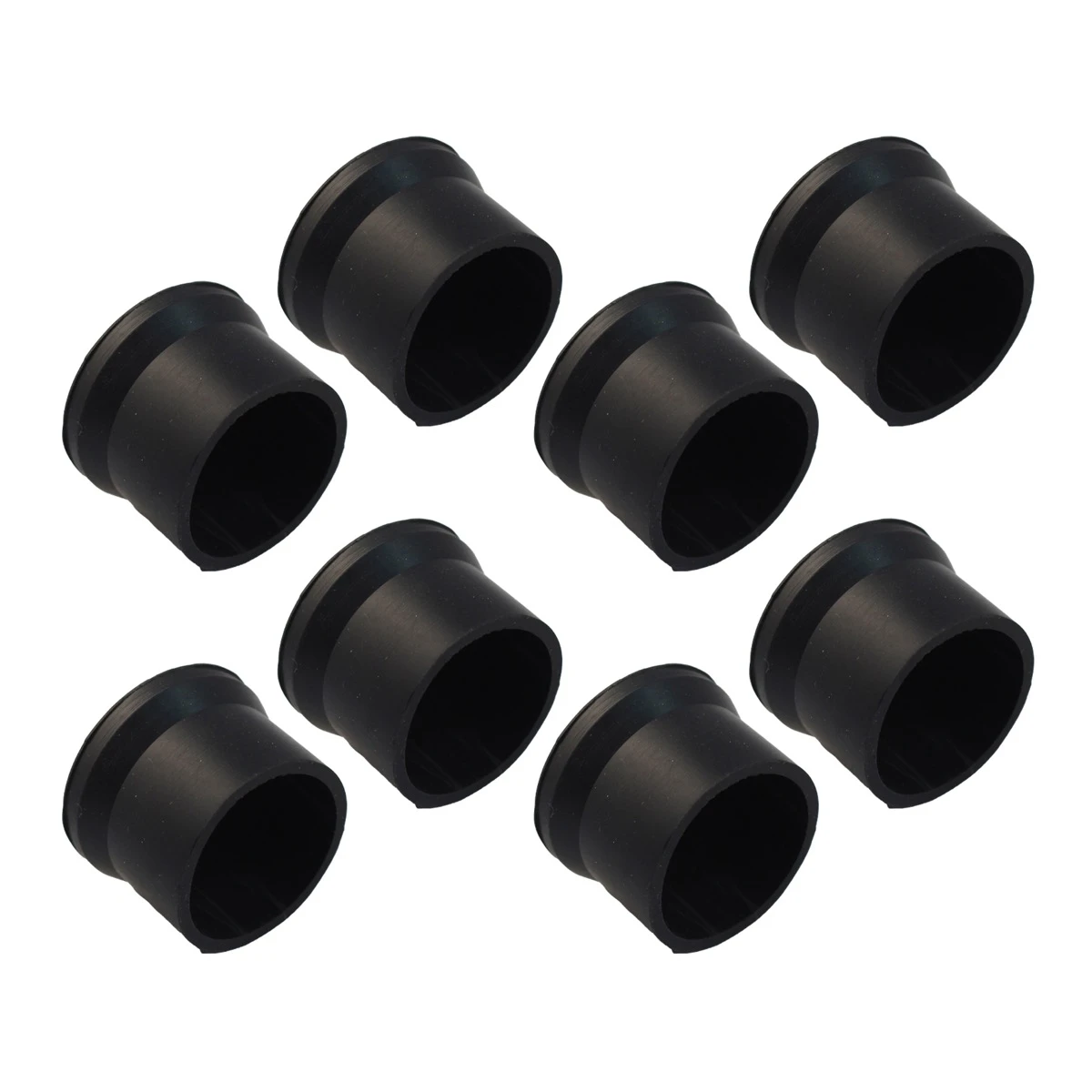 Rubber Chair Tip 8 Piece Bundle - Black 6mm