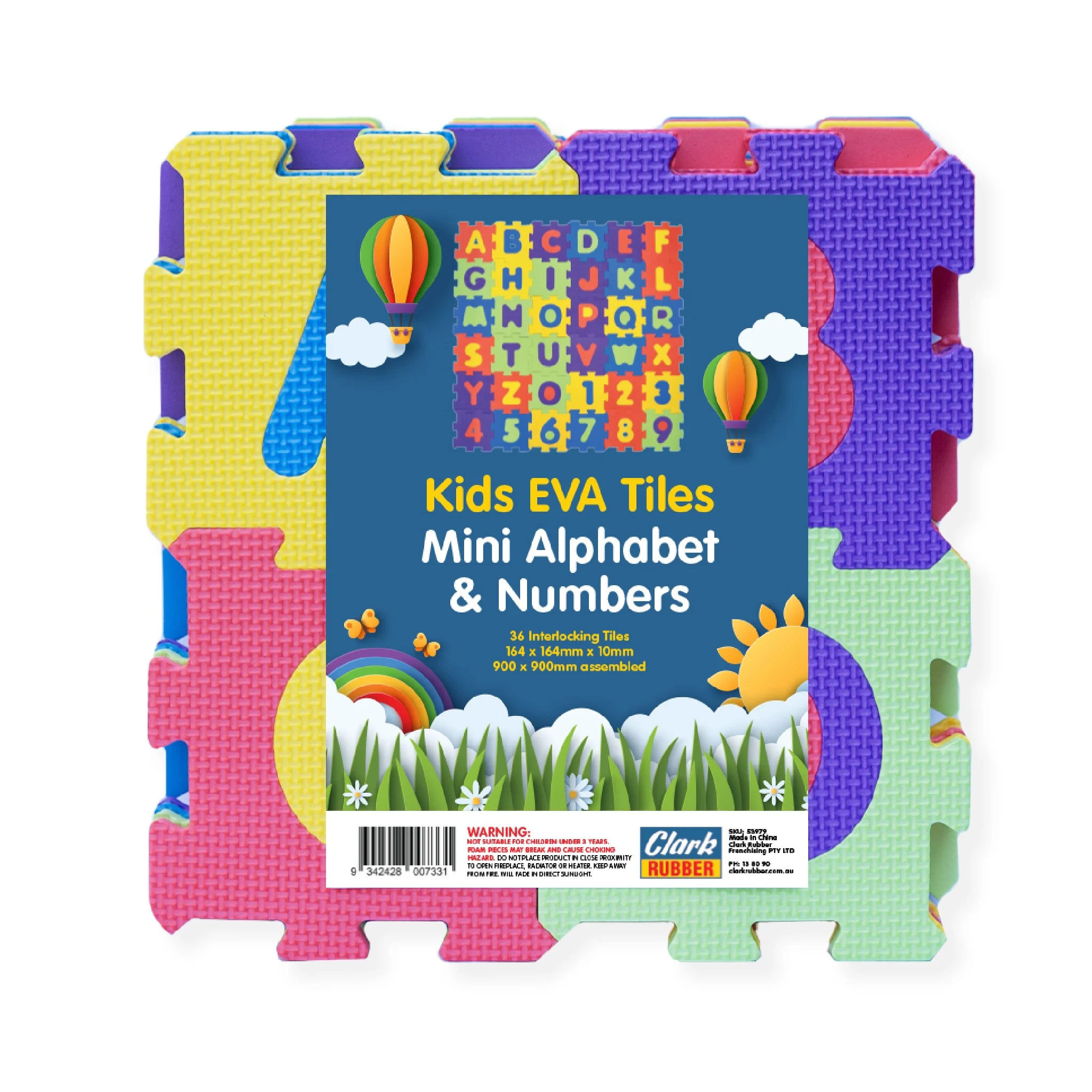 Kids EVA Tiles Mini Alphabet and Numbers