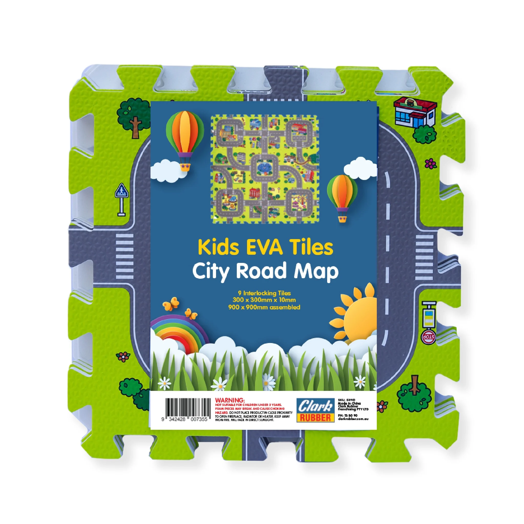 Kids EVA Tiles City Road Map