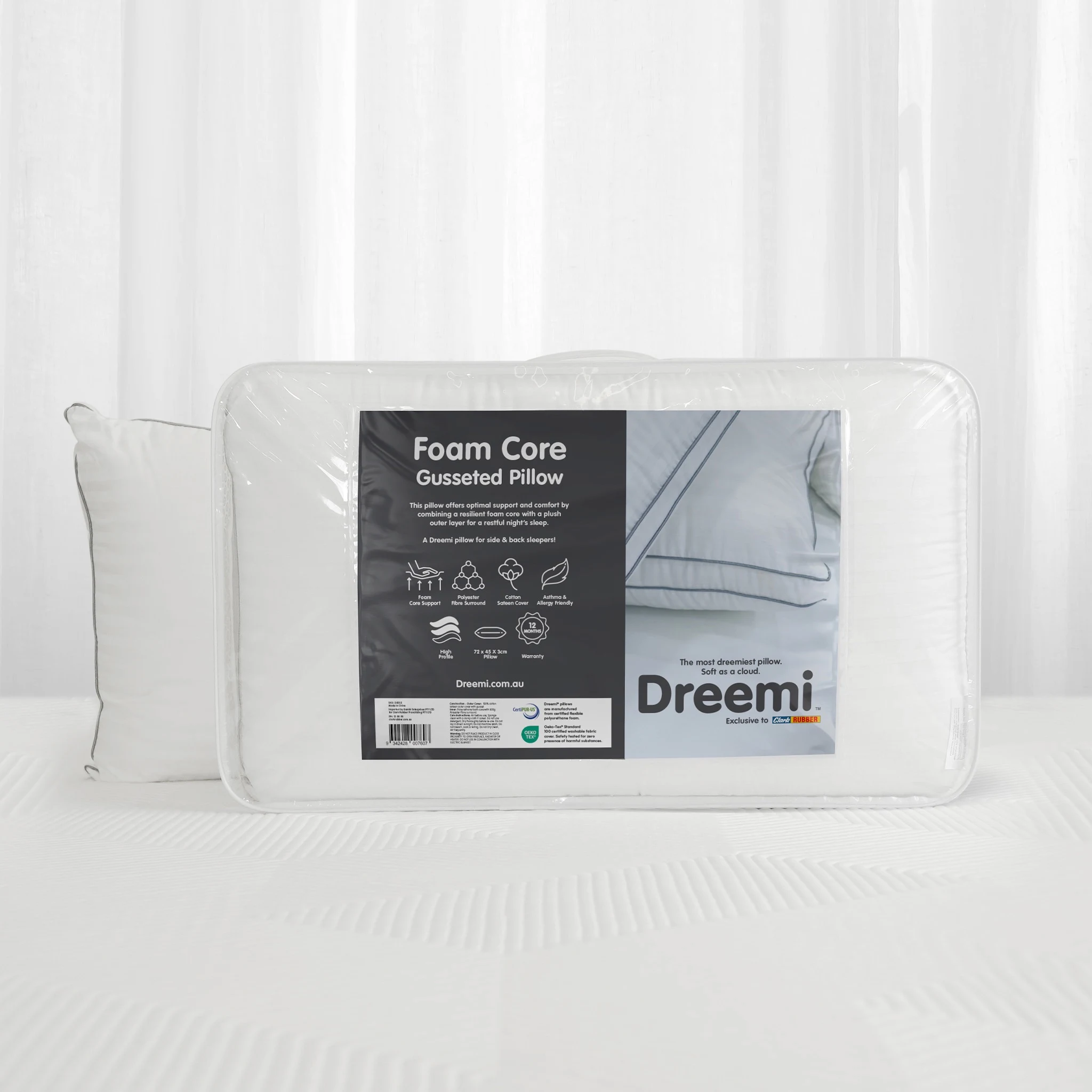 Dreemi Foam Core Gusseted Pillow