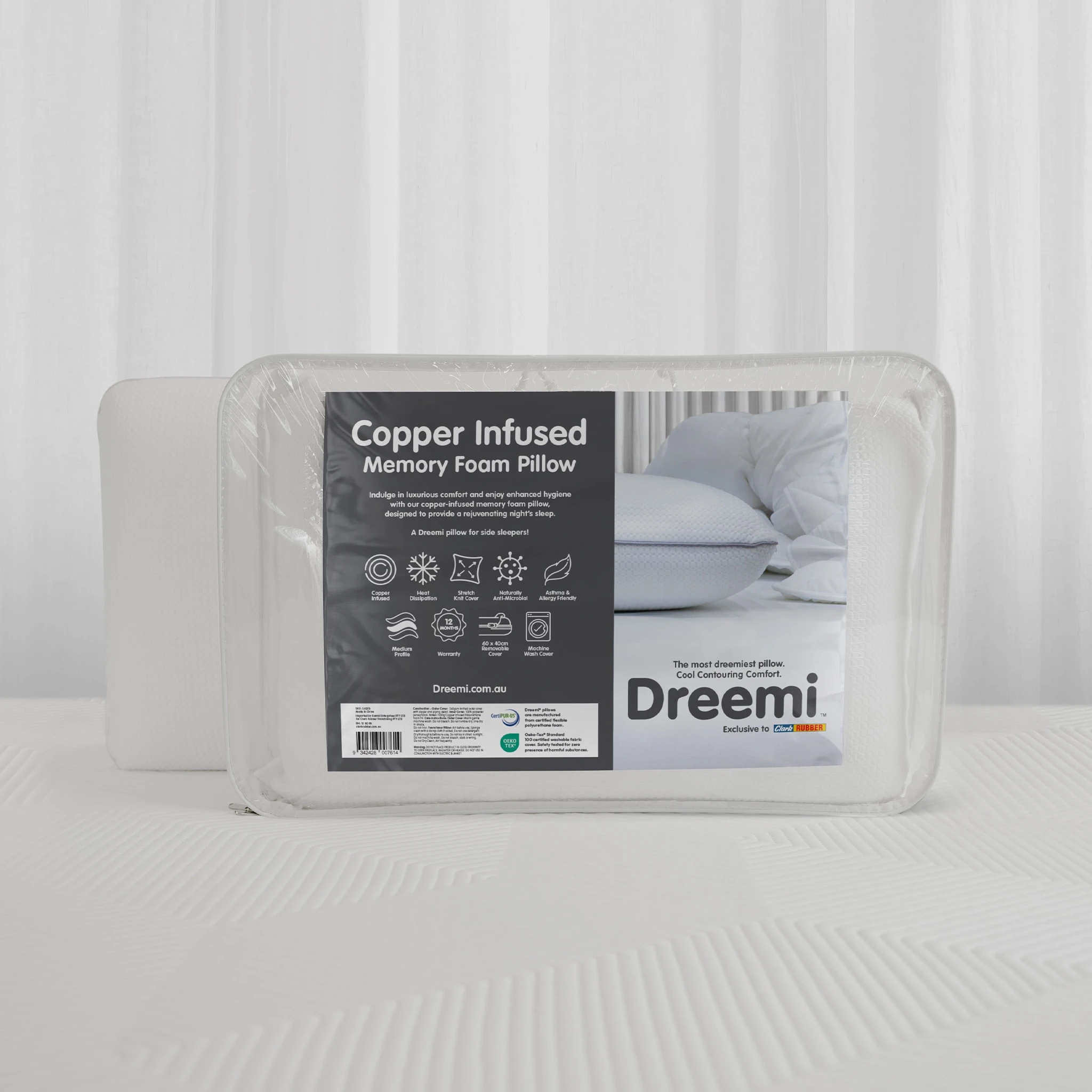 Dreemi Copper Memory Foam Pillow