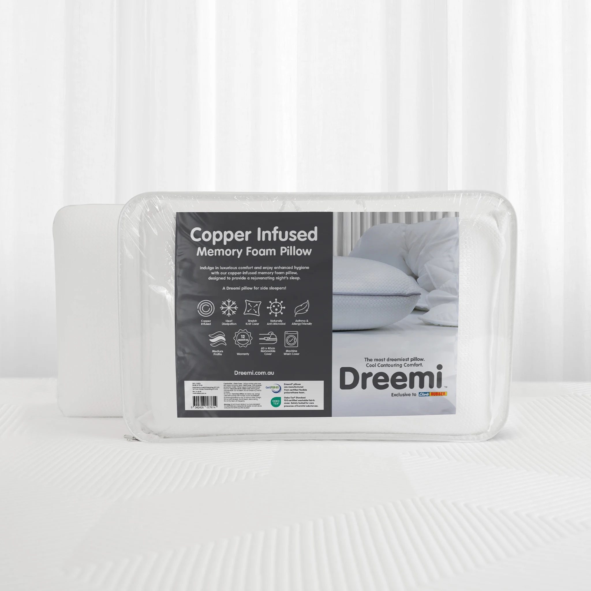 Dreemi Copper Memory Foam Pillow