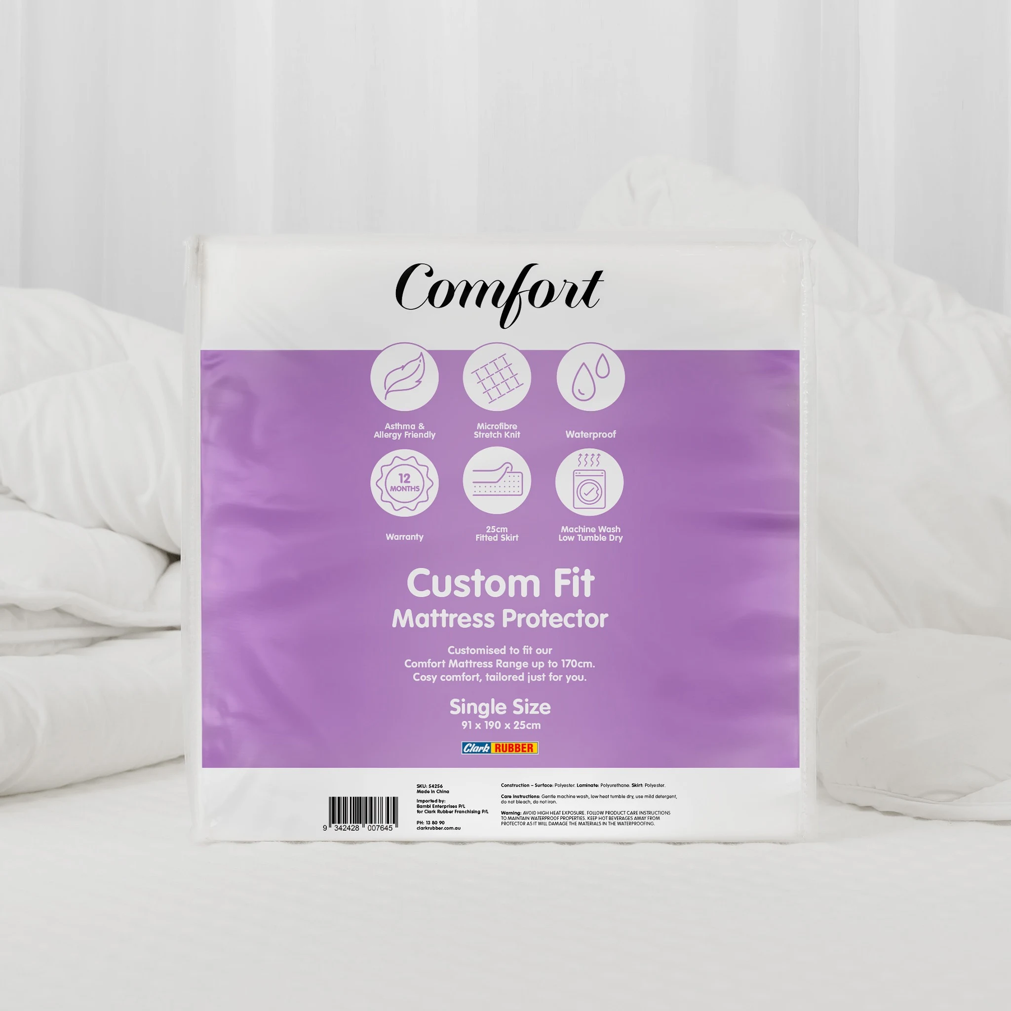 Comfort Mattress Protector Single