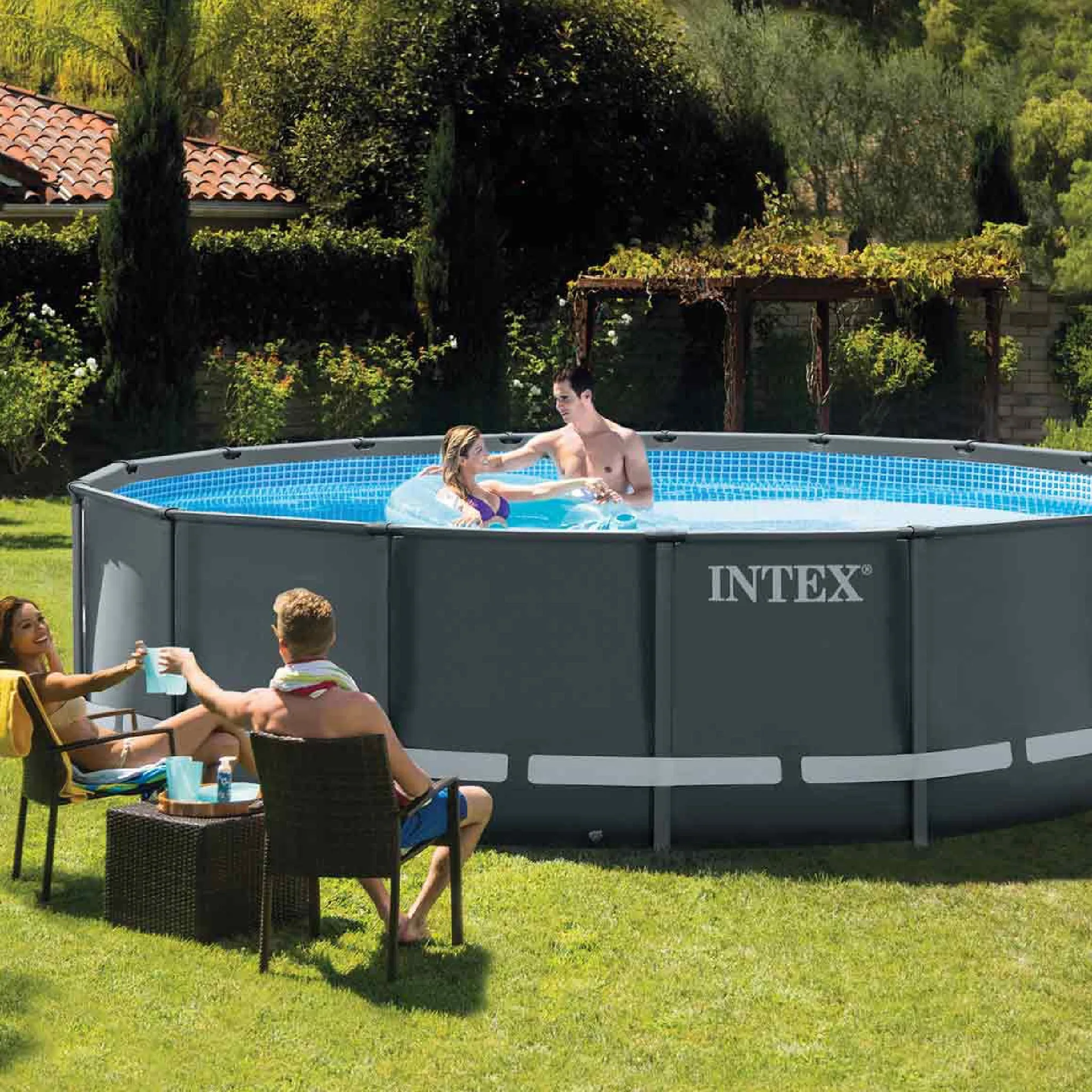 Intex Ultra XTR Frame Pool Round 16ft Bundle