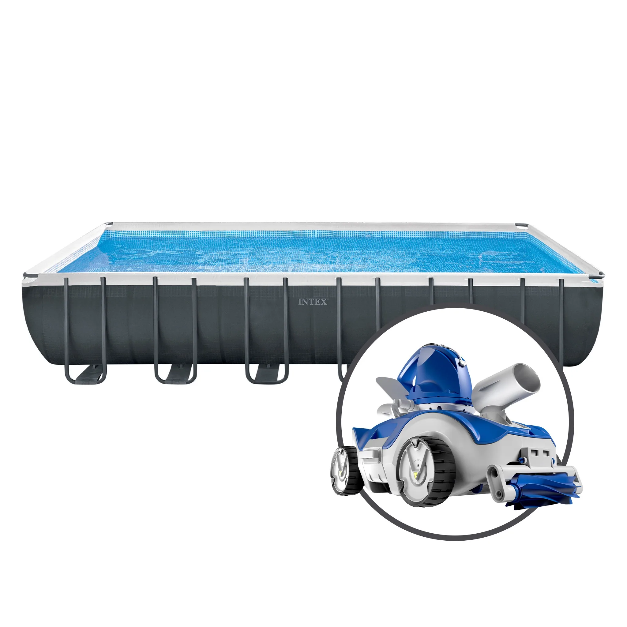 Intex Ultra XTR Frame Pool Rectangular 24ft Bundle