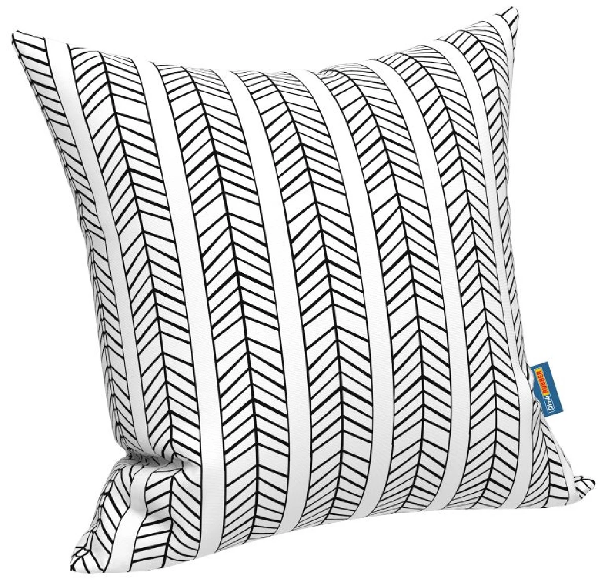 Designer Scatter Cushion White and Black Arrow Pattern