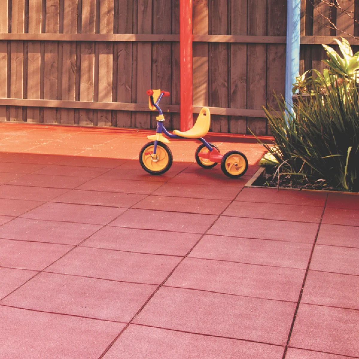 Environmentally Friendly Rubber Pavers Black