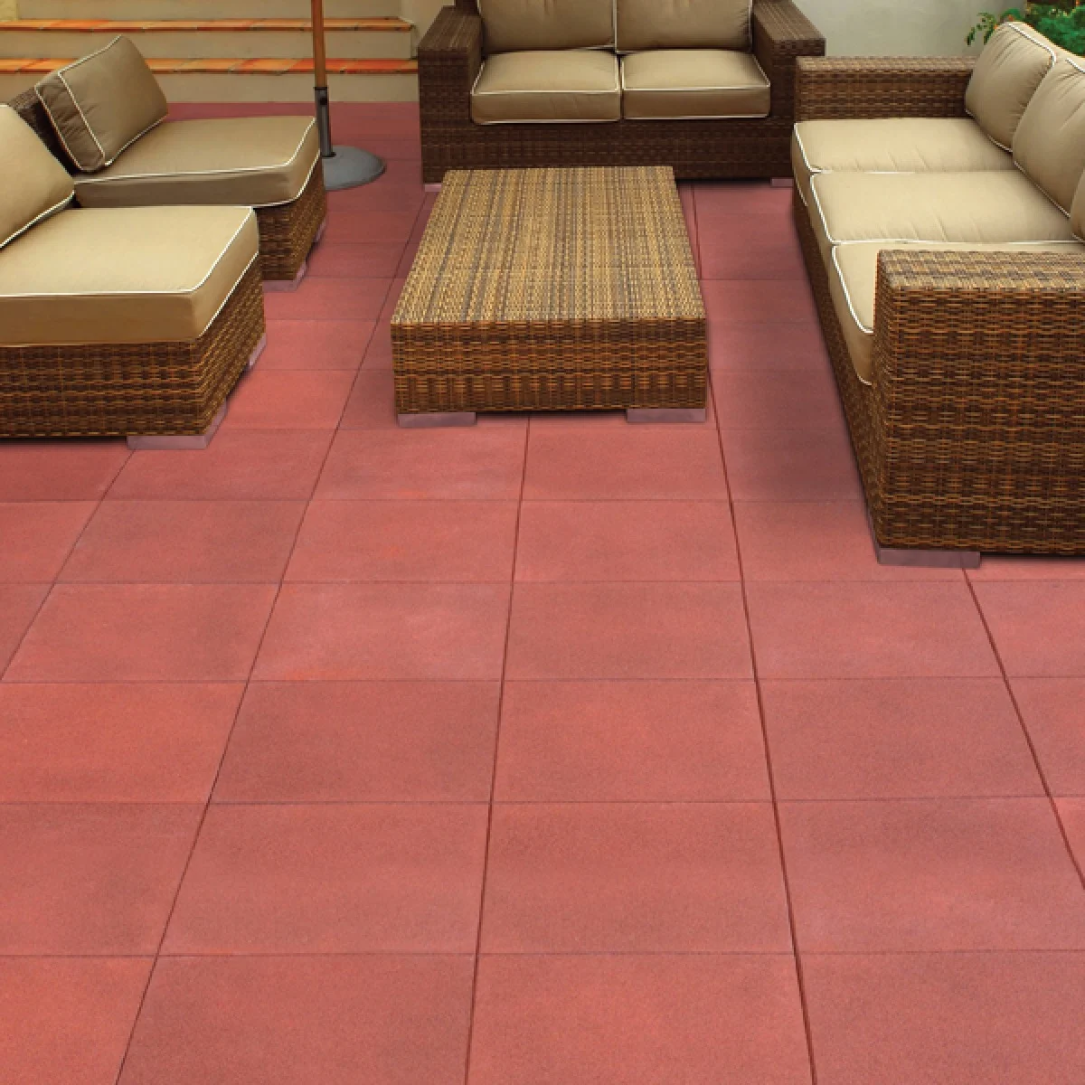 Environmentally Friendly Rubber Pavers Black