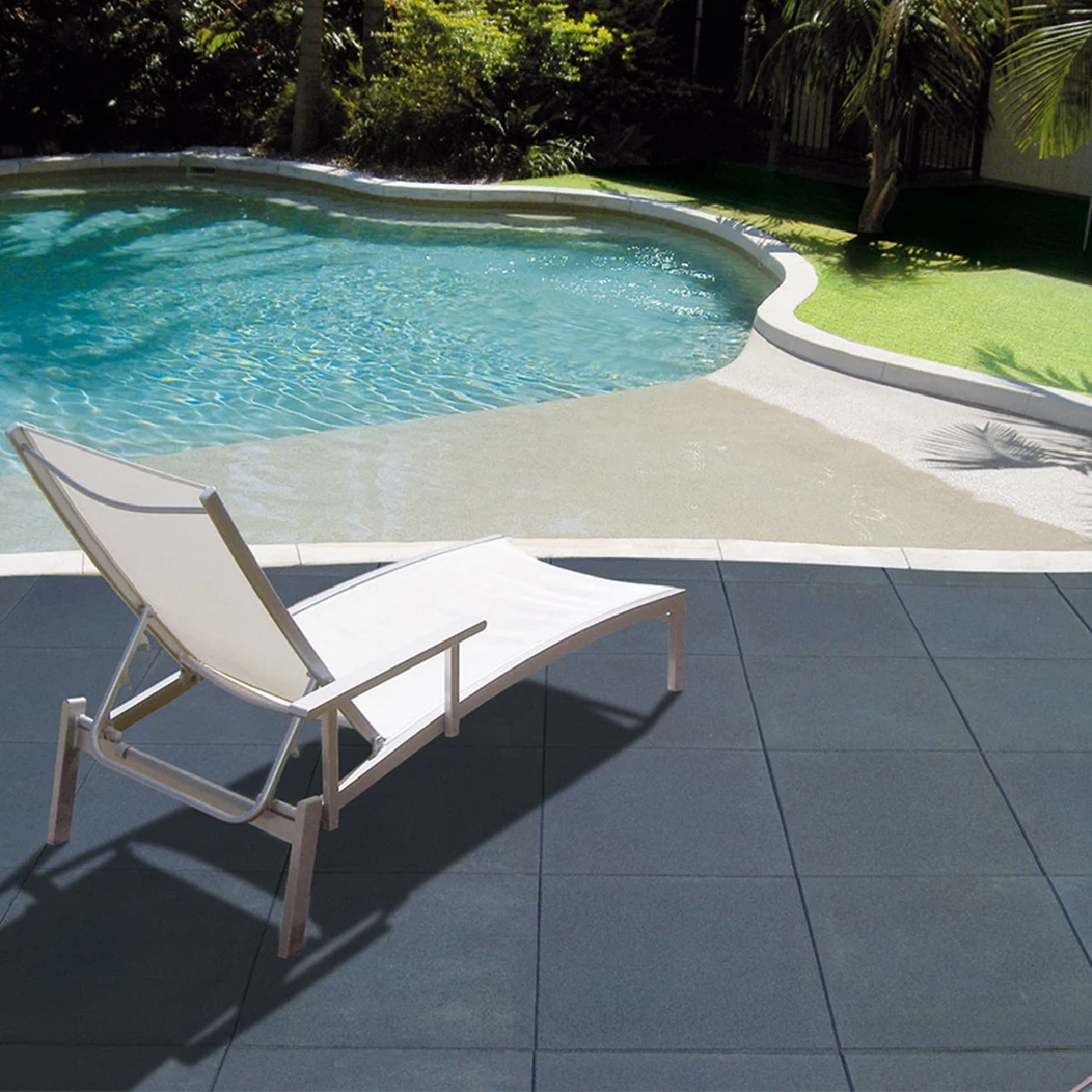 Environmentally Friendly Rubber Pavers Black